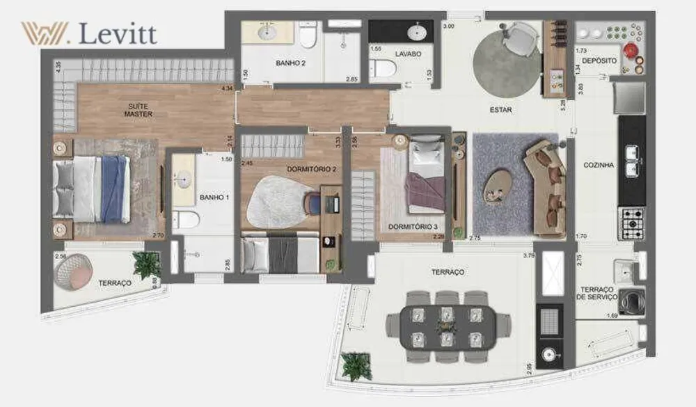 Apartamento, 4 quartos, 157 m² - Foto 6