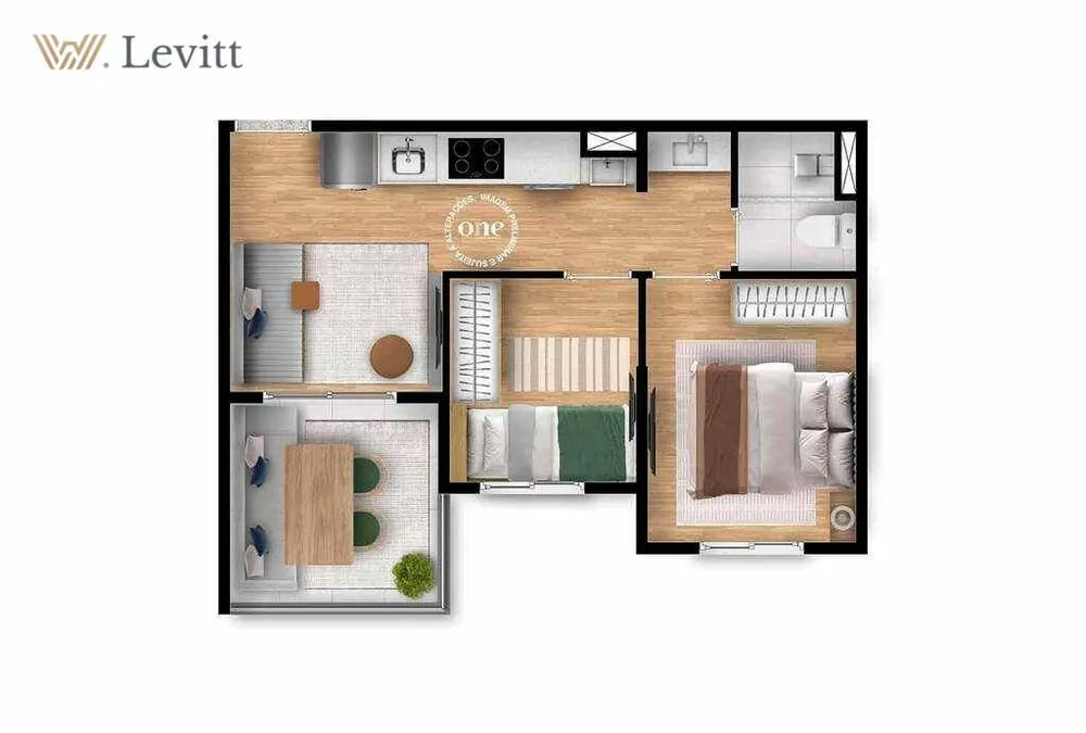 Apartamento, 1 quarto, 31 m² - Foto 3