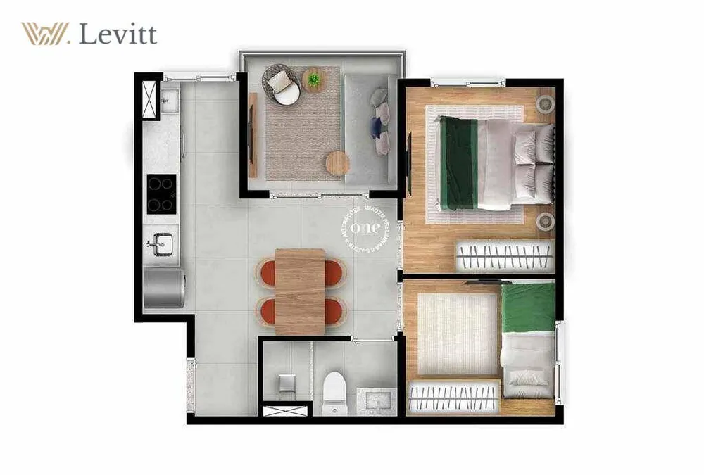 Apartamento, 1 quarto, 31 m² - Foto 4