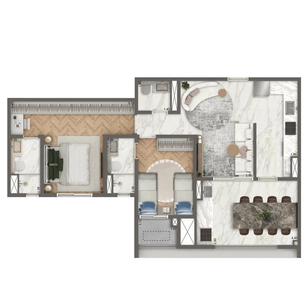 Apartamento, 2 quartos, 88 m² - Foto 4
