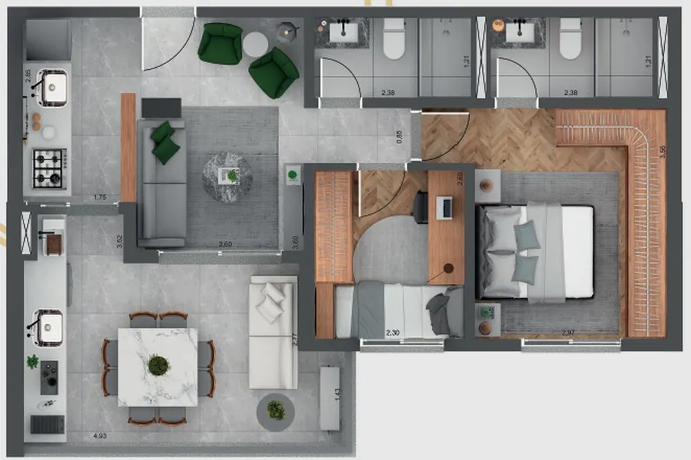 Apartamento, 3 quartos, 84 m² - Foto 7