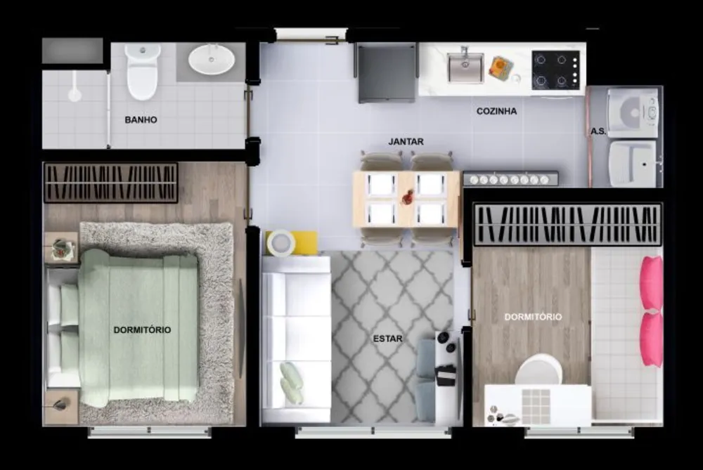 Apartamento, 3 quartos, 107 m² - Foto 2