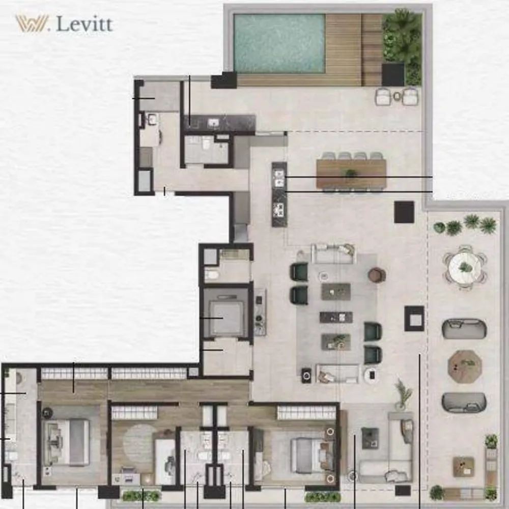 Cobertura, 3 quartos, 314 m² - Foto 2