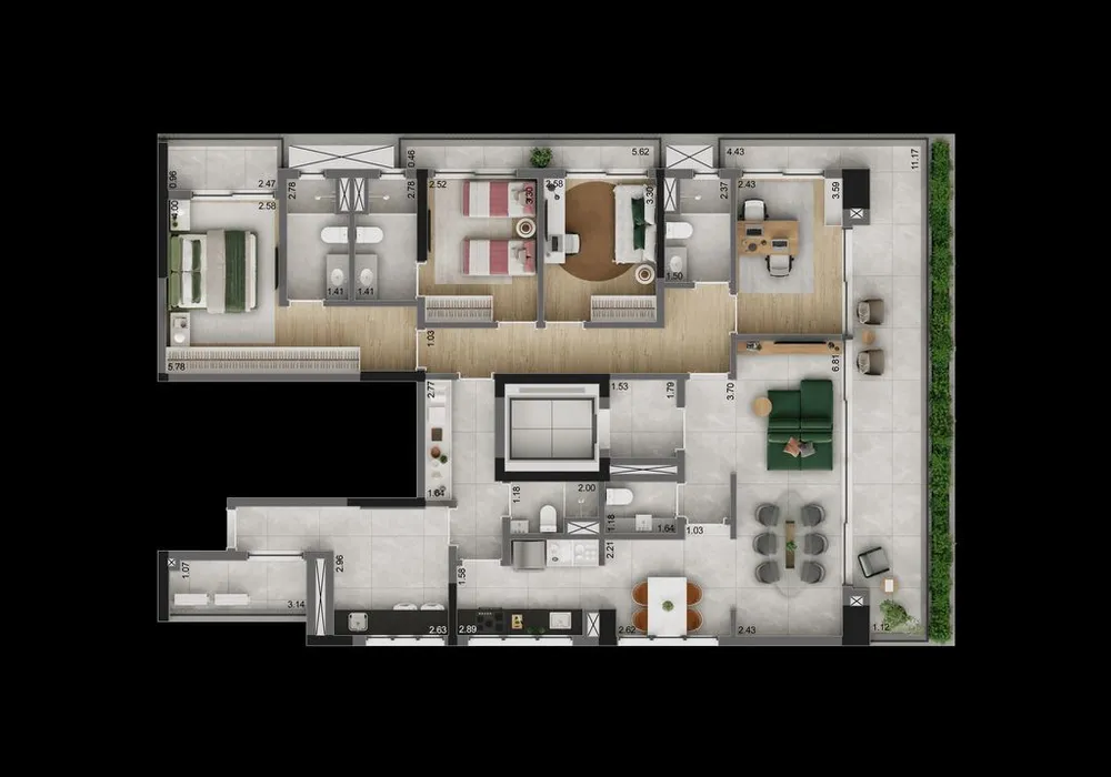 Apartamento, 4 quartos, 185 m² - Foto 5