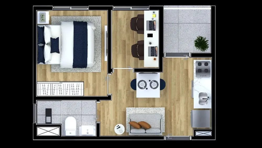 Apartamento, 1 quarto, 28 m² - Foto 2