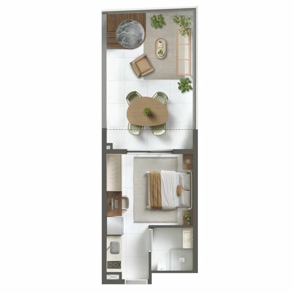 Apartamento, 1 quarto, 27 m² - Foto 2