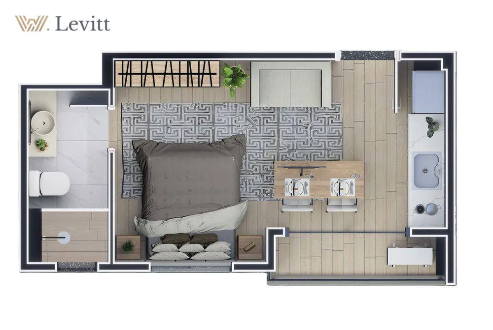 Apartamento, 1 quarto, 24 m² - Foto 5