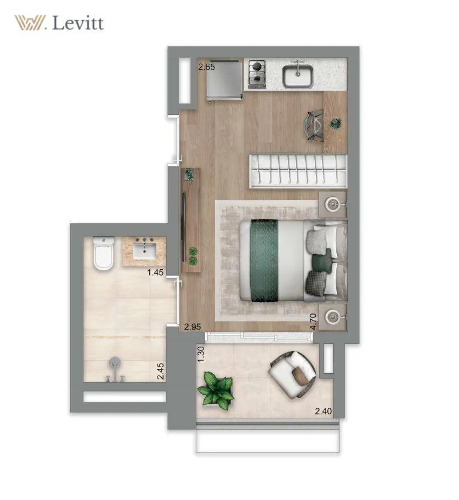 Apartamento, 2 quartos, 70 m² - Foto 3