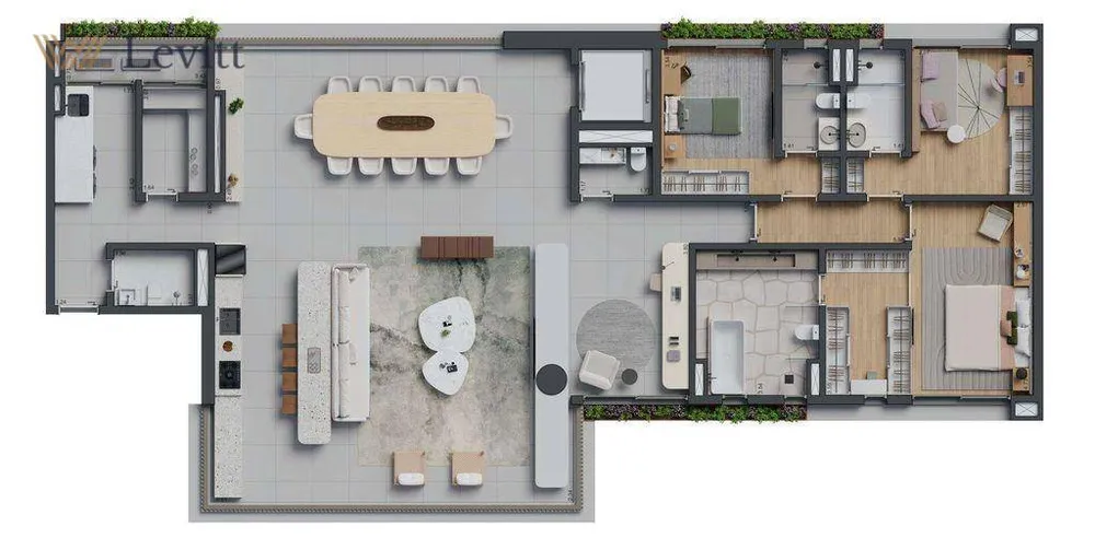 Cobertura, 3 quartos, 360 m² - Foto 2