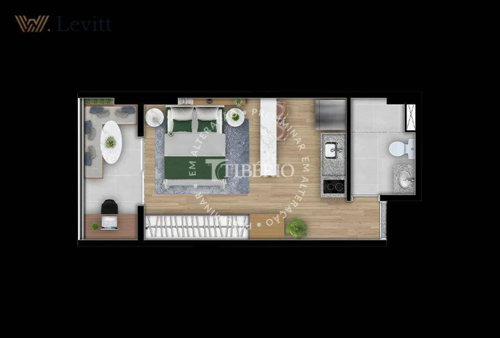 Apartamento, 1 quarto, 33 m² - Foto 5