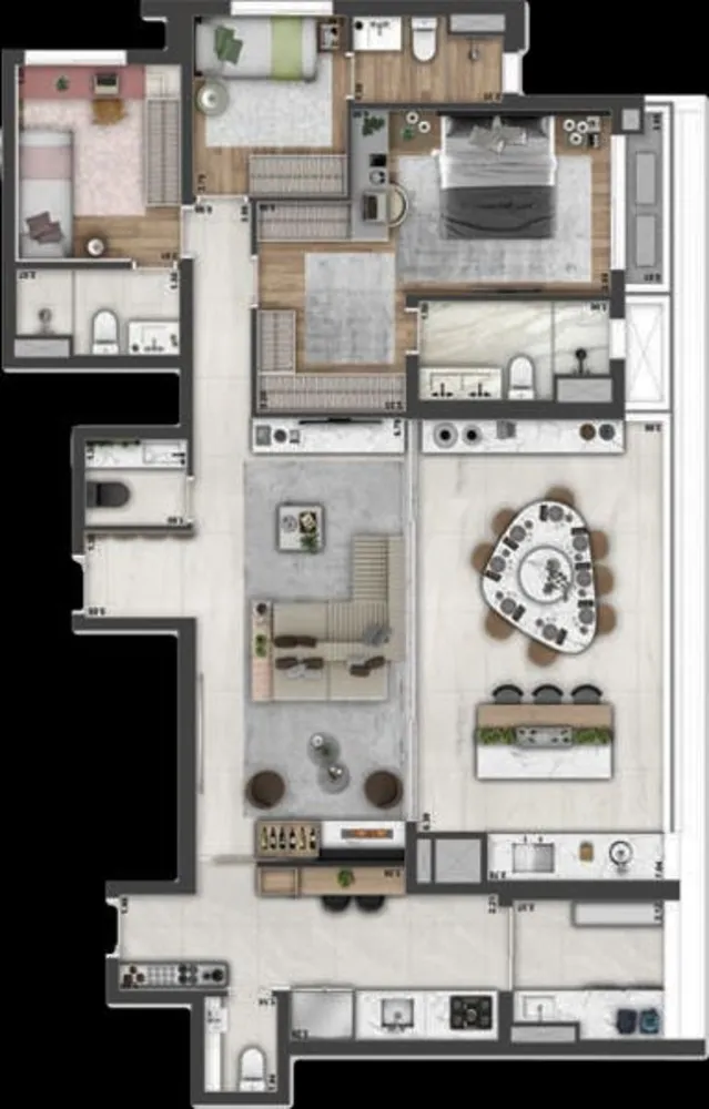 Cobertura, 4 quartos, 280 m² - Foto 1