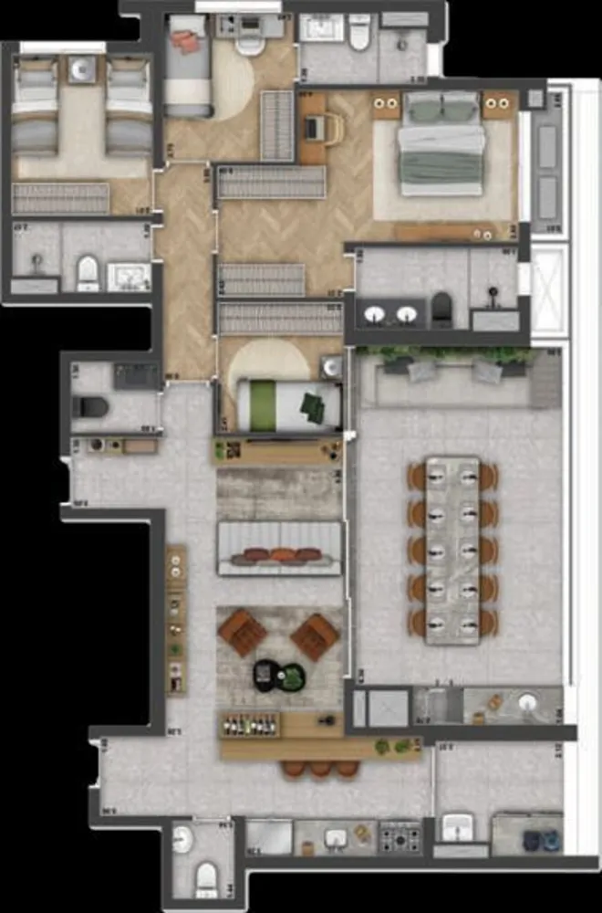 Cobertura, 4 quartos, 280 m² - Foto 7