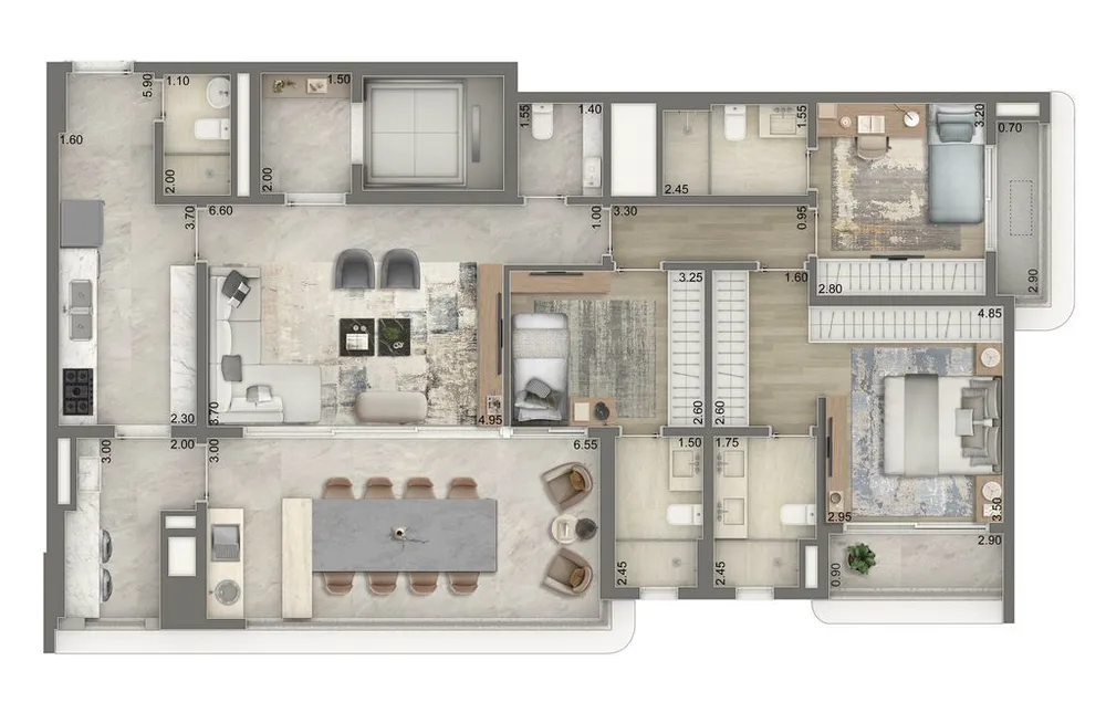Apartamento, 4 quartos, 179 m² - Foto 5