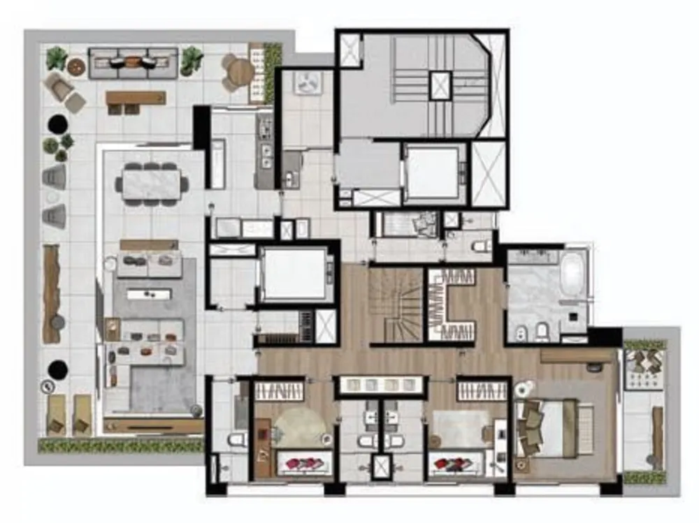 Apartamento, 3 quartos, 231 m² - Foto 2