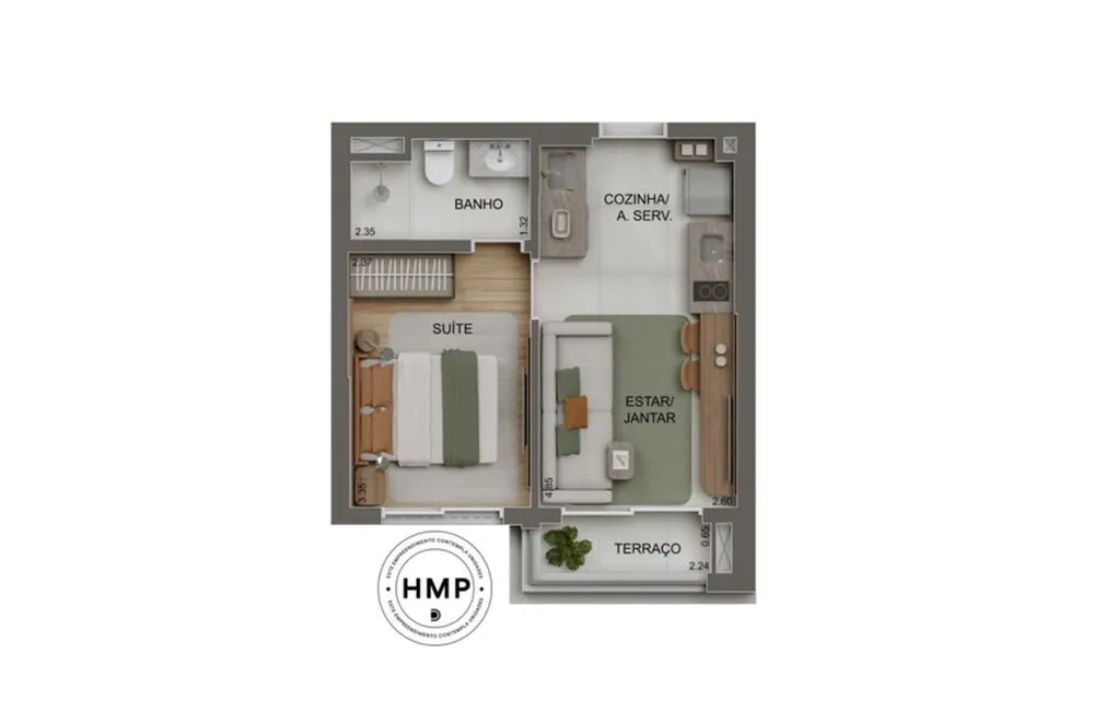 Apartamento, 2 quartos, 44 m² - Foto 11