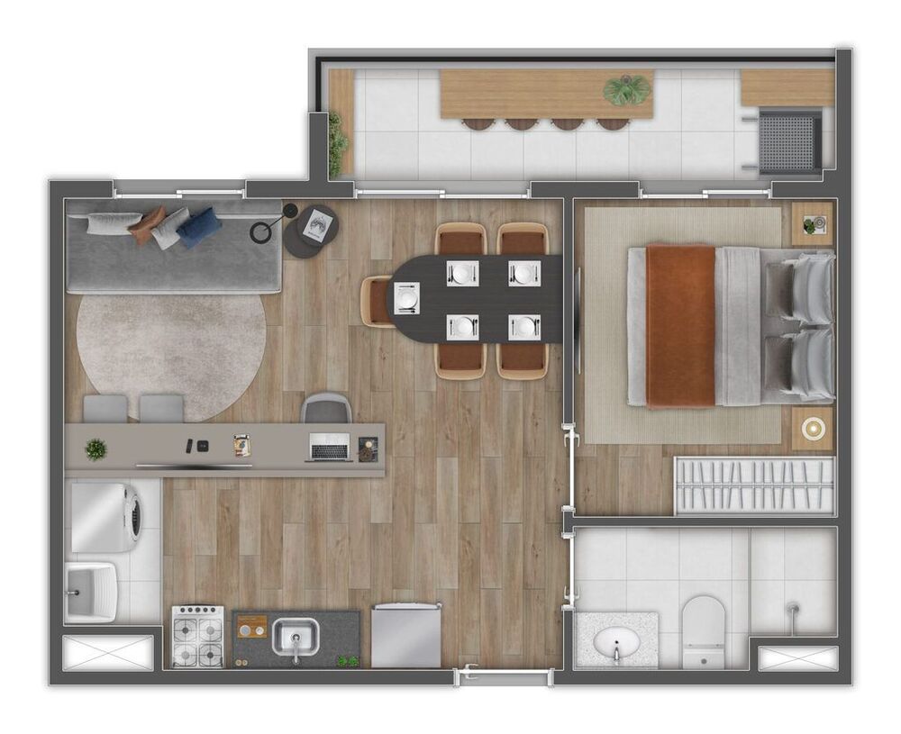 Apartamento, 2 quartos, 46 m² - Foto 17