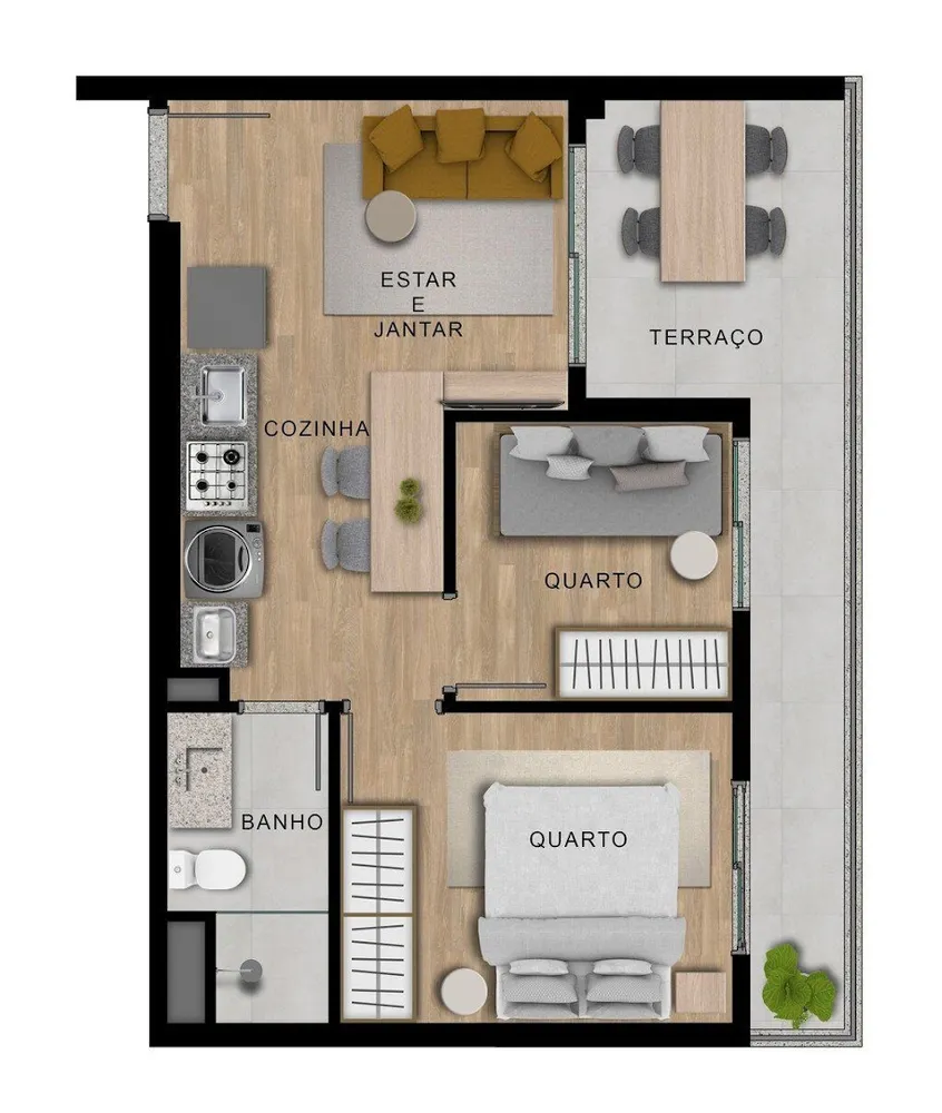Apartamento, 1 quarto, 26 m² - Foto 4