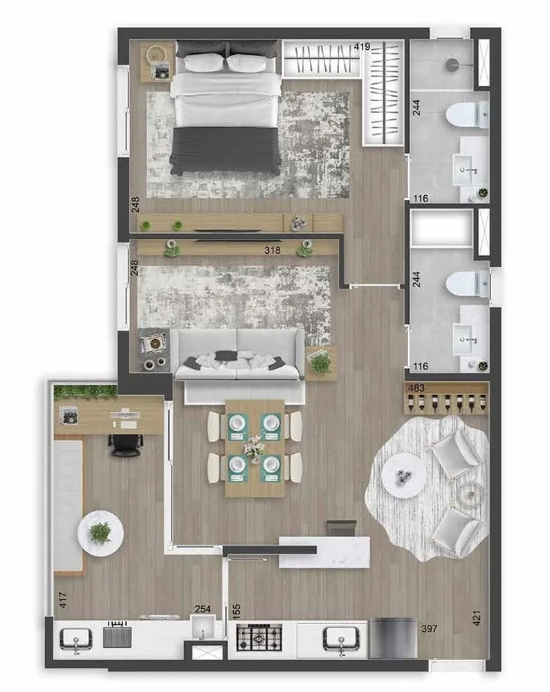 Apartamento, 3 quartos, 94 m² - Foto 12