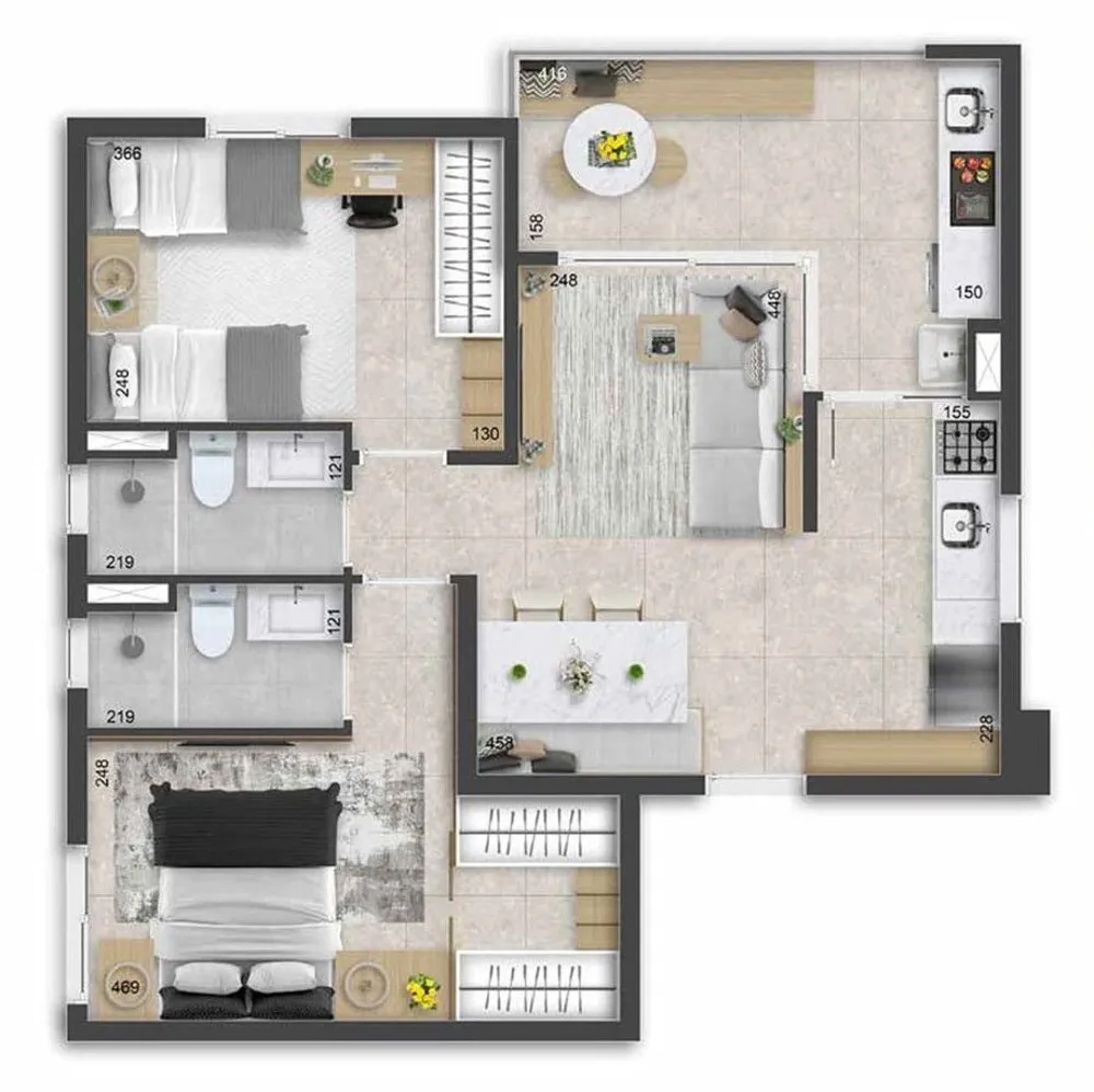 Apartamento, 3 quartos, 94 m² - Foto 11