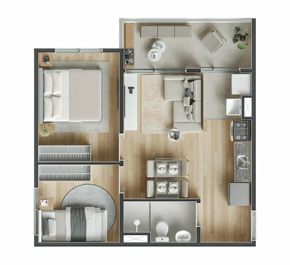 Apartamento, 2 quartos, 41 m² - Foto 13