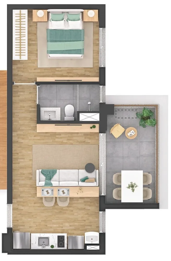 Kitnet-Studio, 30 m² - Foto 4