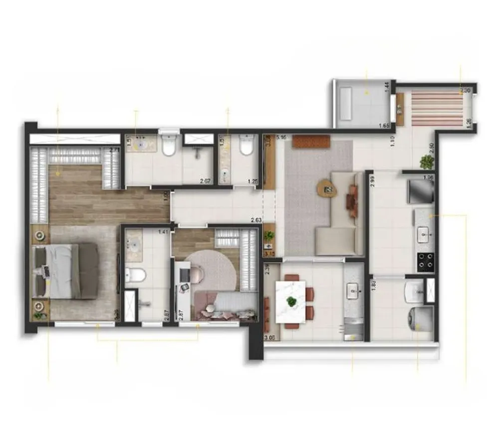 Apartamento, 3 quartos, 122 m² - Foto 9