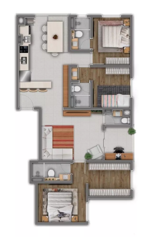 Cobertura, 2 quartos, 81 m² - Foto 1