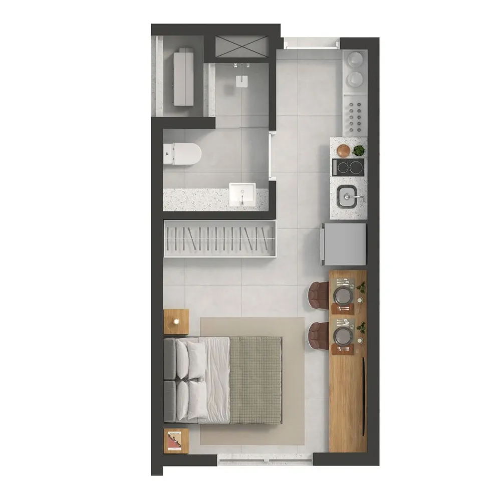 Kitnet-Studio, 36 m² - Foto 2