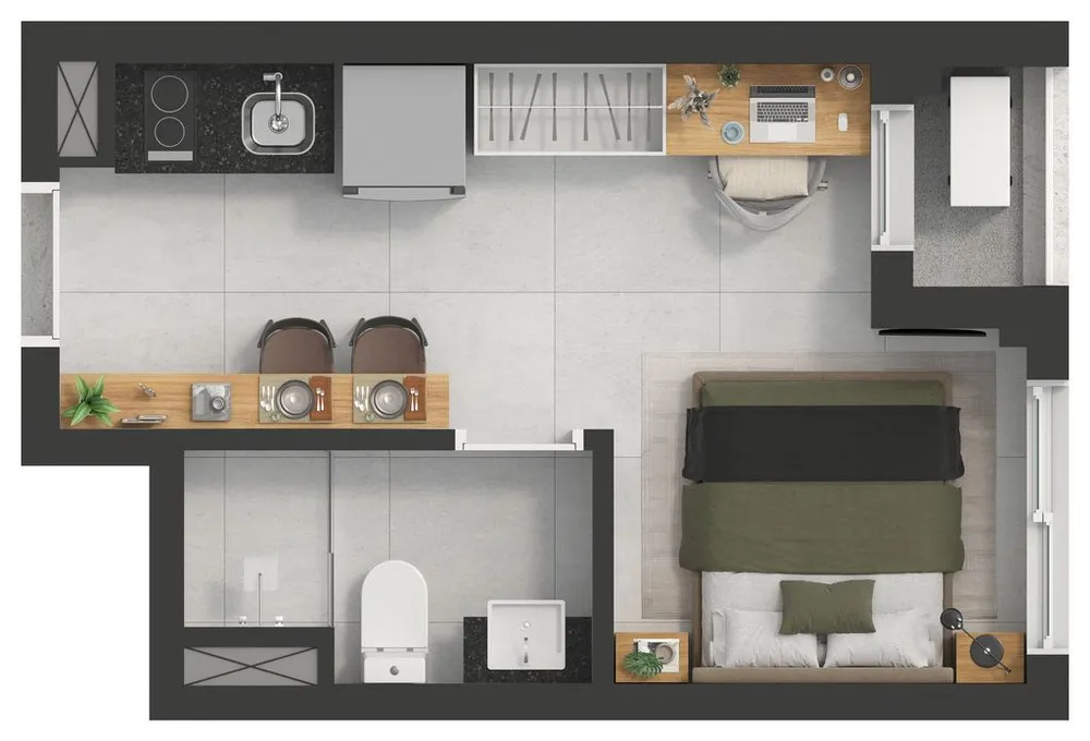 Kitnet-Studio, 26 m² - Foto 12