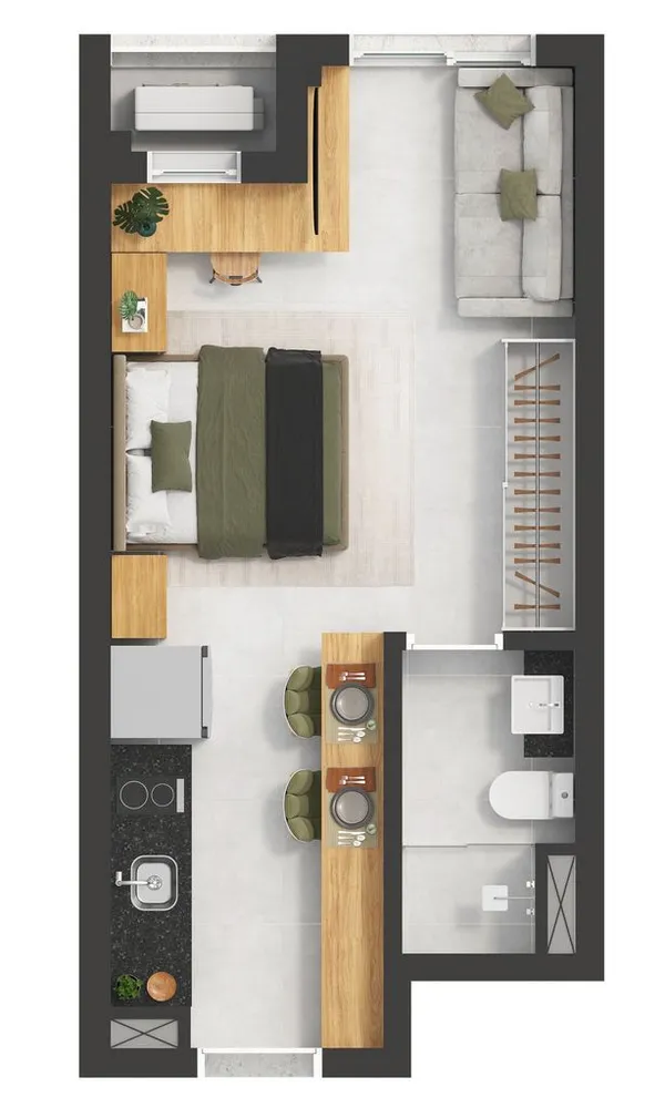 Kitnet-Studio, 26 m² - Foto 9