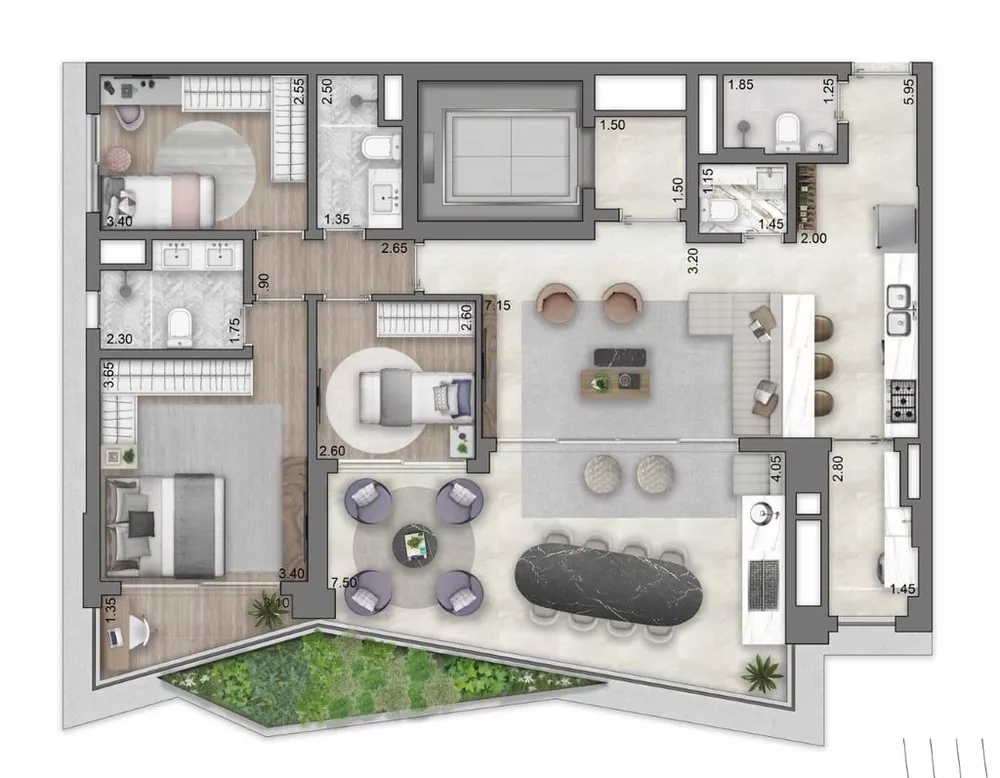 Apartamento, 3 quartos, 161 m² - Foto 25