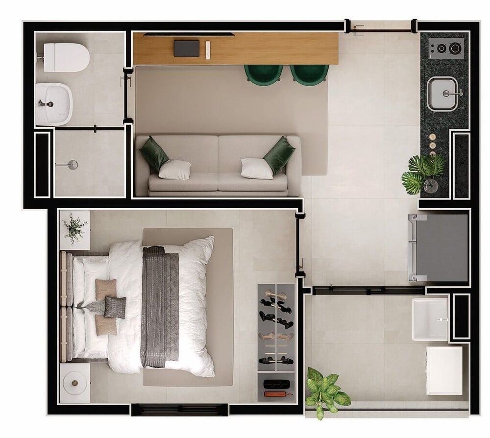 Apartamento, 1 quarto, 32 m² - Foto 6