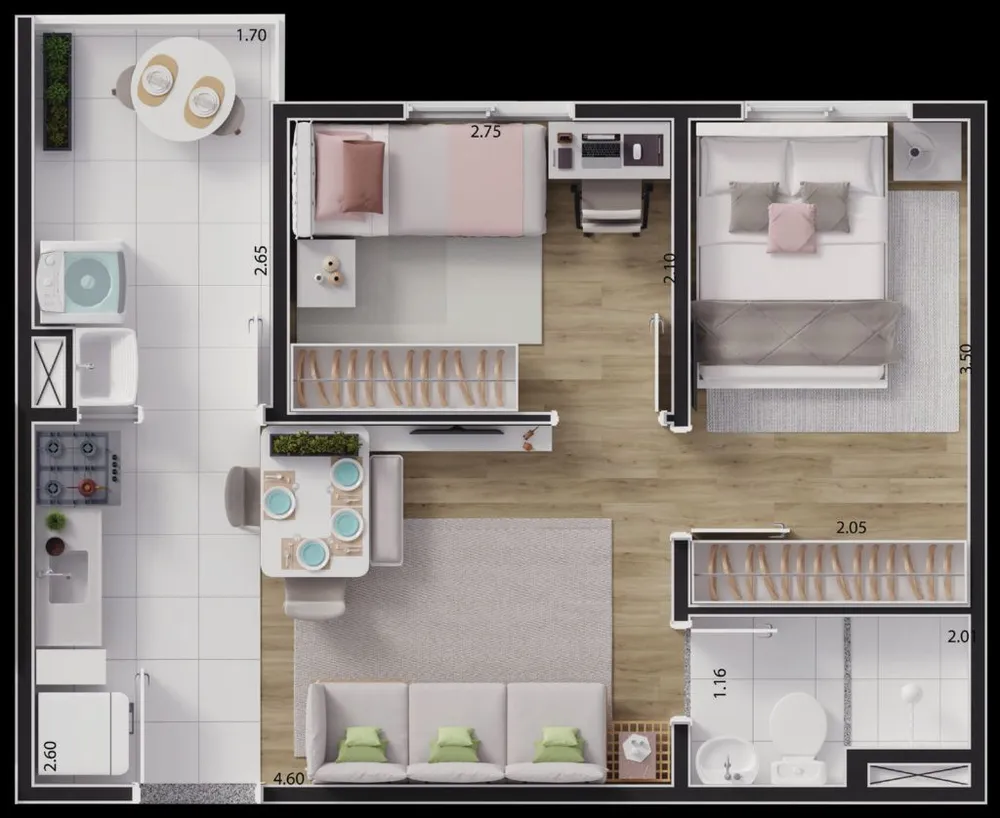 Apartamento, 2 quartos, 33 m² - Foto 11