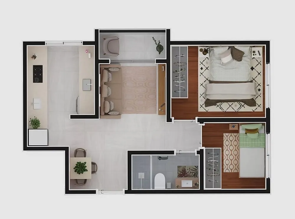 Apartamento, 2 quartos, 63 m² - Foto 7