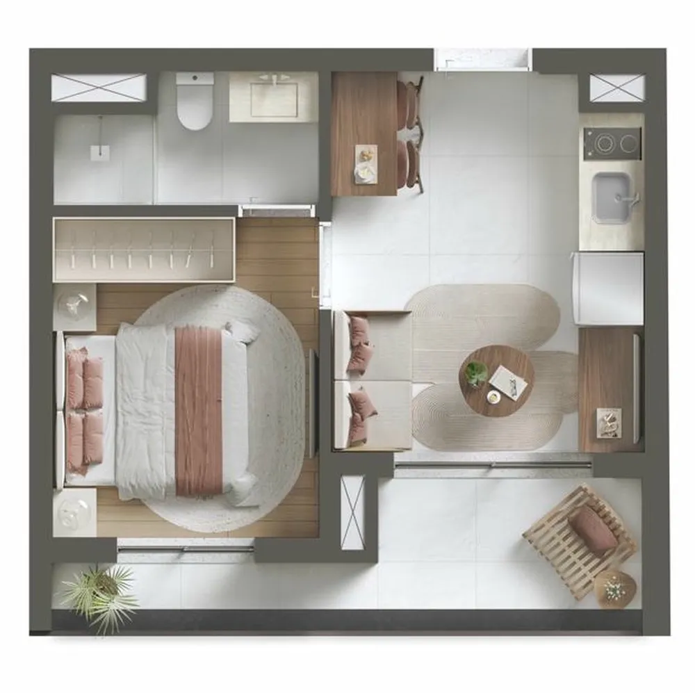 Kitnet-Studio, 19 m² - Foto 8