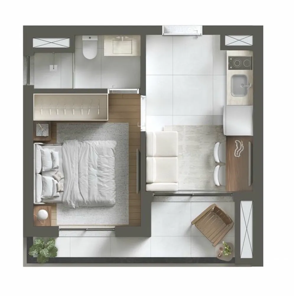 Kitnet-Studio, 19 m² - Foto 7