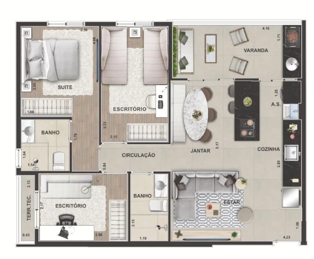Apartamento, 2 quartos, 55 m² - Foto 4