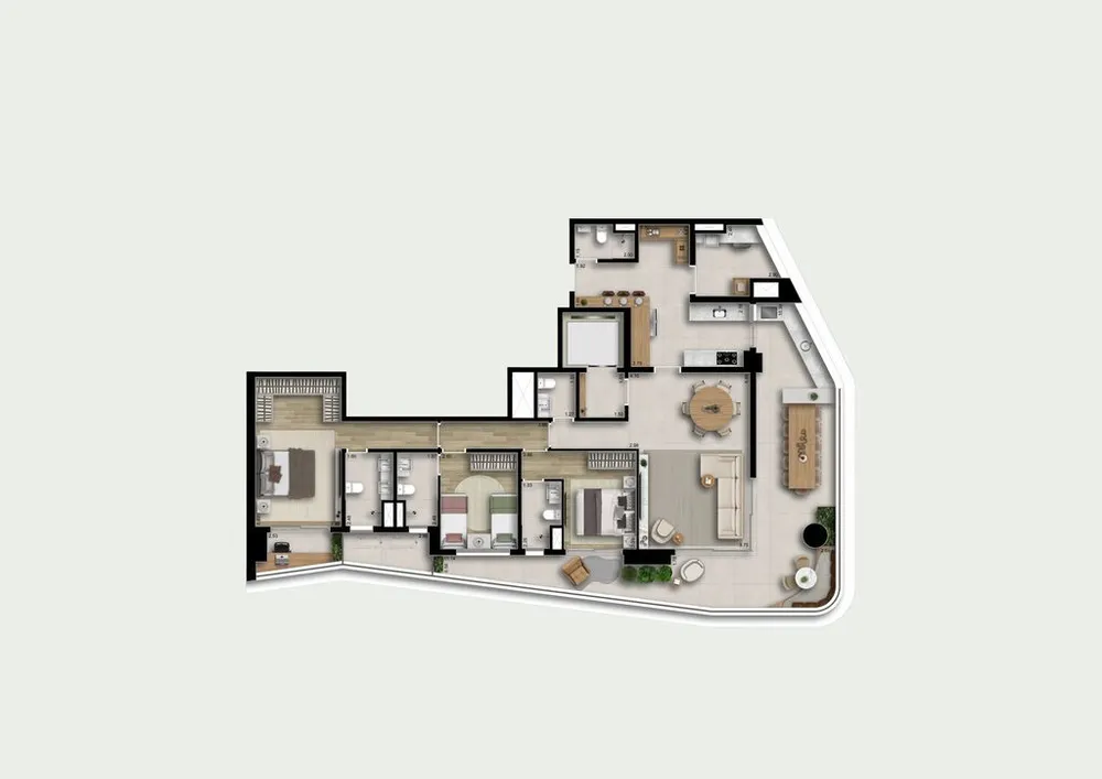 Apartamento, 4 quartos, 200 m² - Foto 12