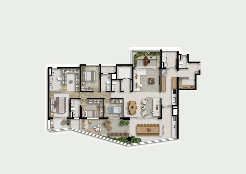 Apartamento, 4 quartos, 200 m² - Foto 11
