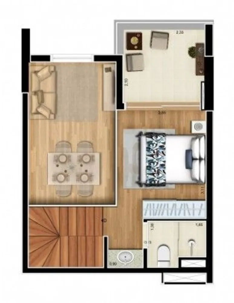 Loft, 48 m² - Foto 11