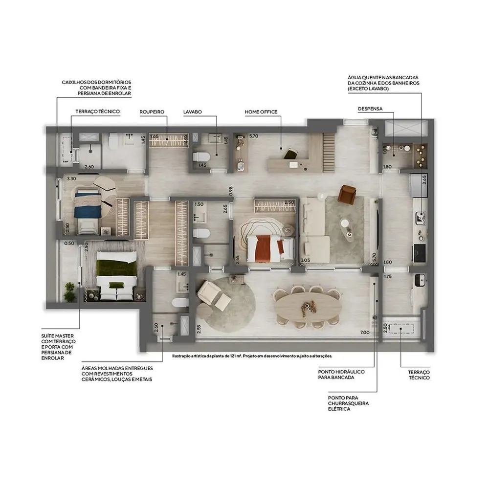 Apartamento, 2 quartos, 72 m² - Foto 6