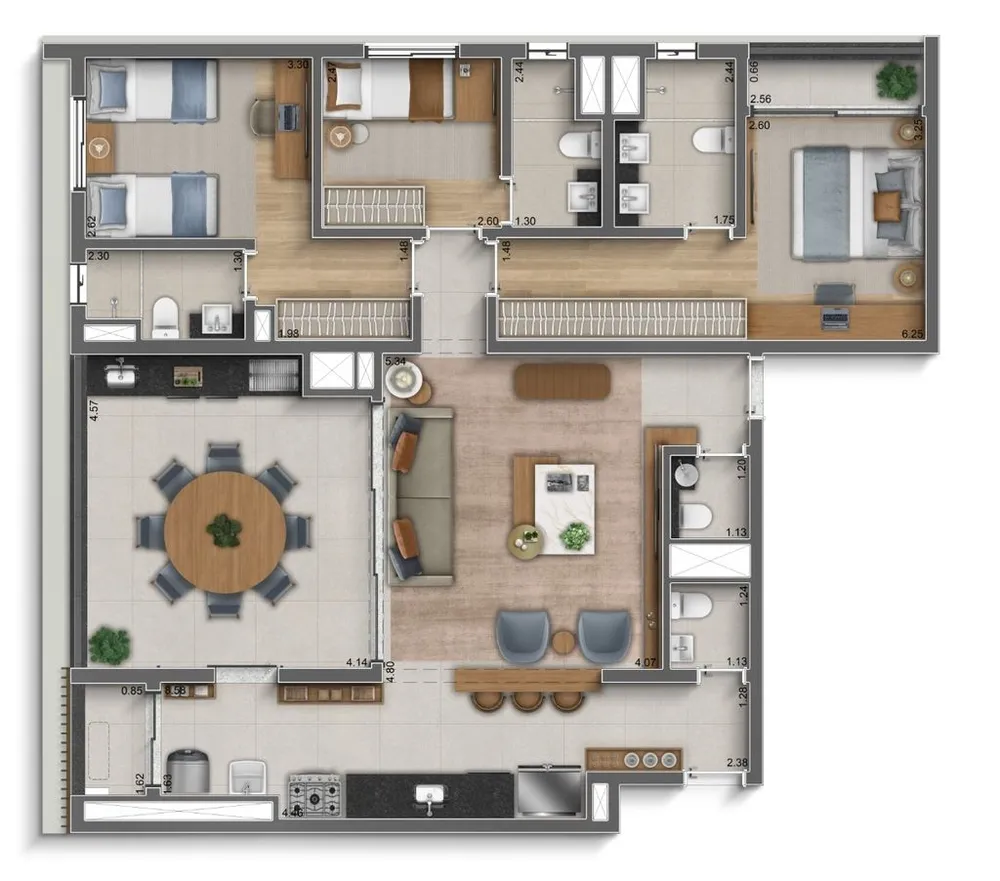 Apartamento, 3 quartos, 275 m² - Foto 4