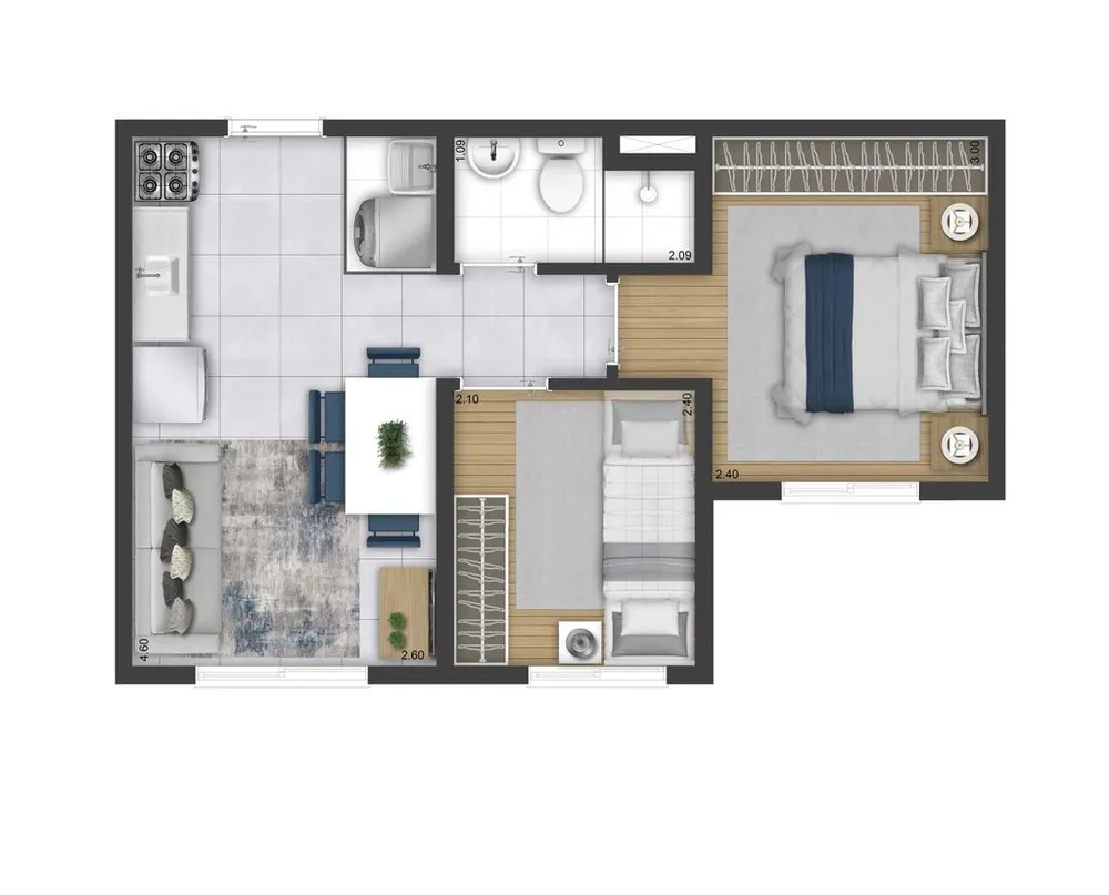 Apartamento, 1 quarto, 27 m² - Foto 11