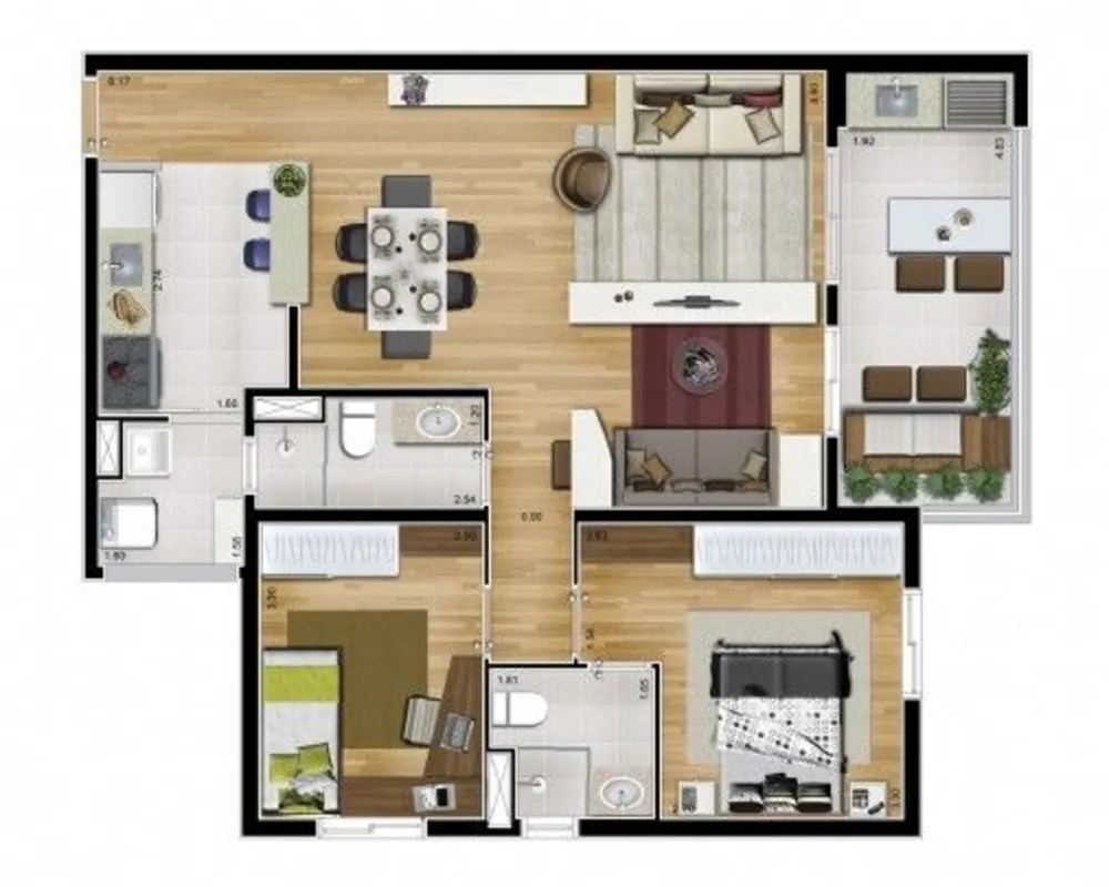 Apartamento, 3 quartos, 83 m² - Foto 11