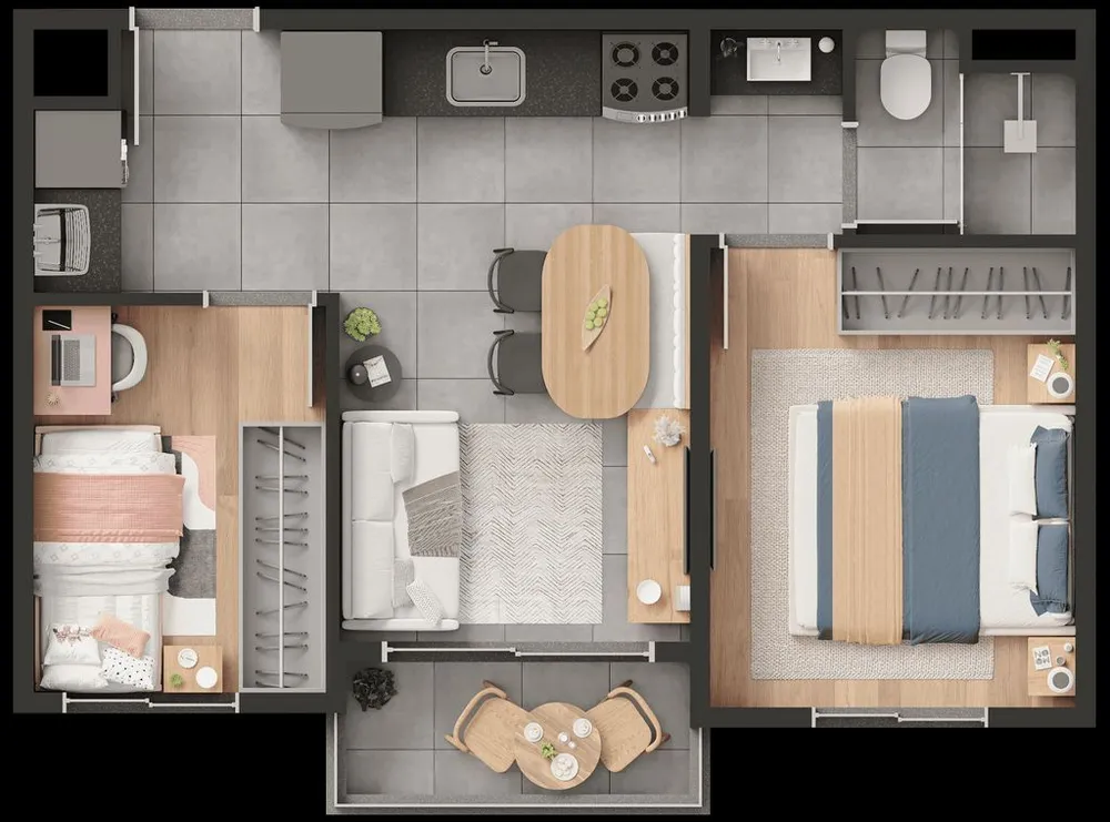 Apartamento, 2 quartos, 37 m² - Foto 4
