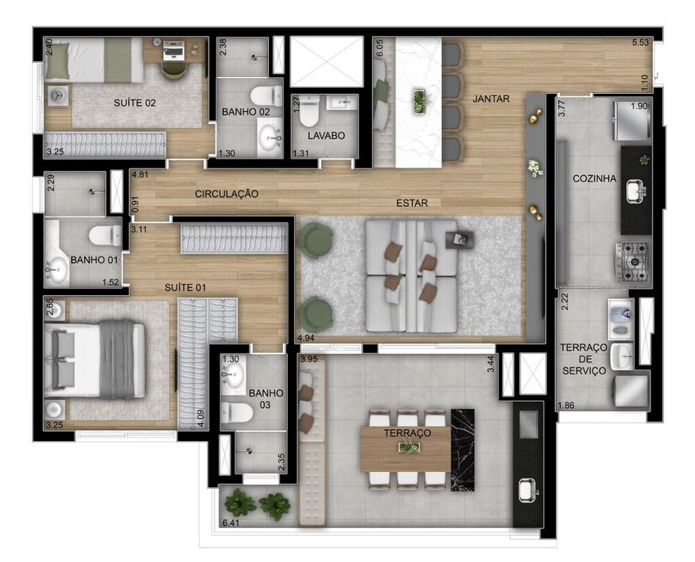 Apartamento, 2 quartos, 70 m² - Foto 4