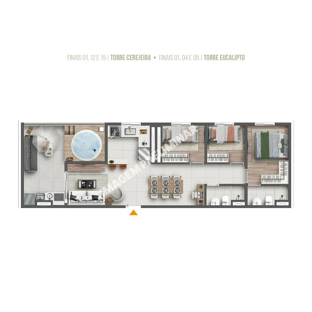 Apartamento, 2 quartos, 61 m² - Foto 8