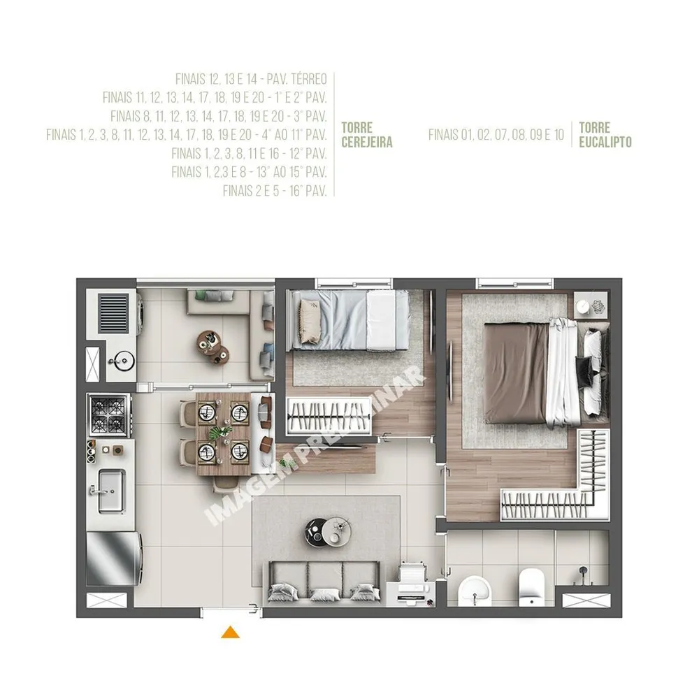 Apartamento, 2 quartos, 61 m² - Foto 4