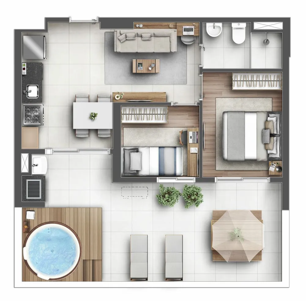 Apartamento, 3 quartos, 50 m² - Foto 3
