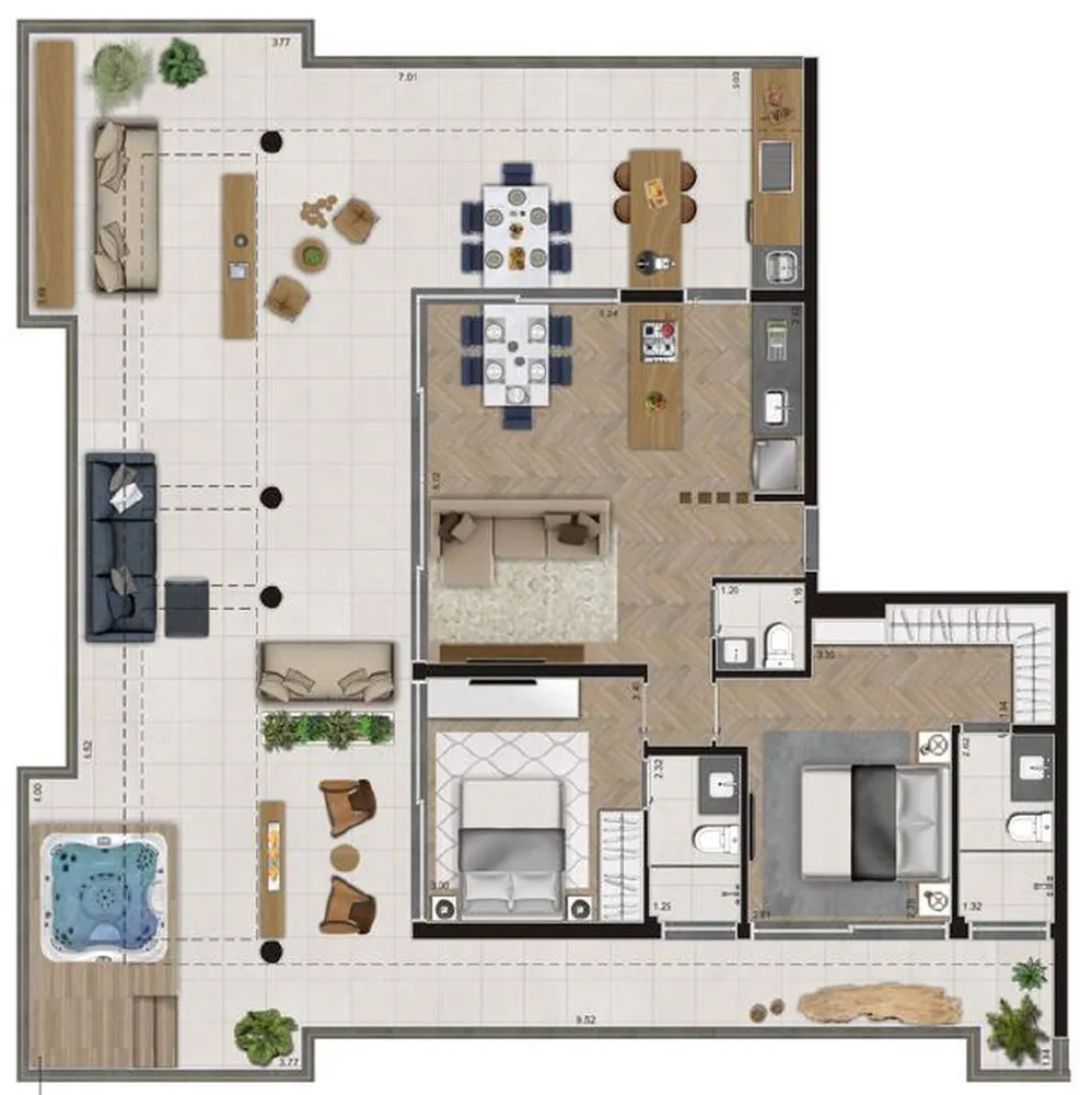 Apartamento, 2 quartos, 116 m² - Foto 4